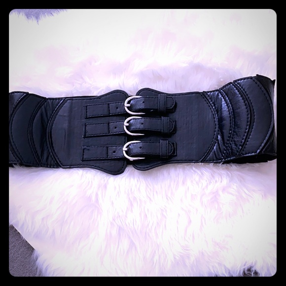 2B Bebe Accessories - Bebe high waist 3 buckle belt